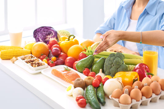 best foods for healthy skin, colorful fruits and vegetables, omega-3 fatty acids, hydrating foods, probiotic-rich foods, promote clear skin, antioxidants for skin, improve complexion