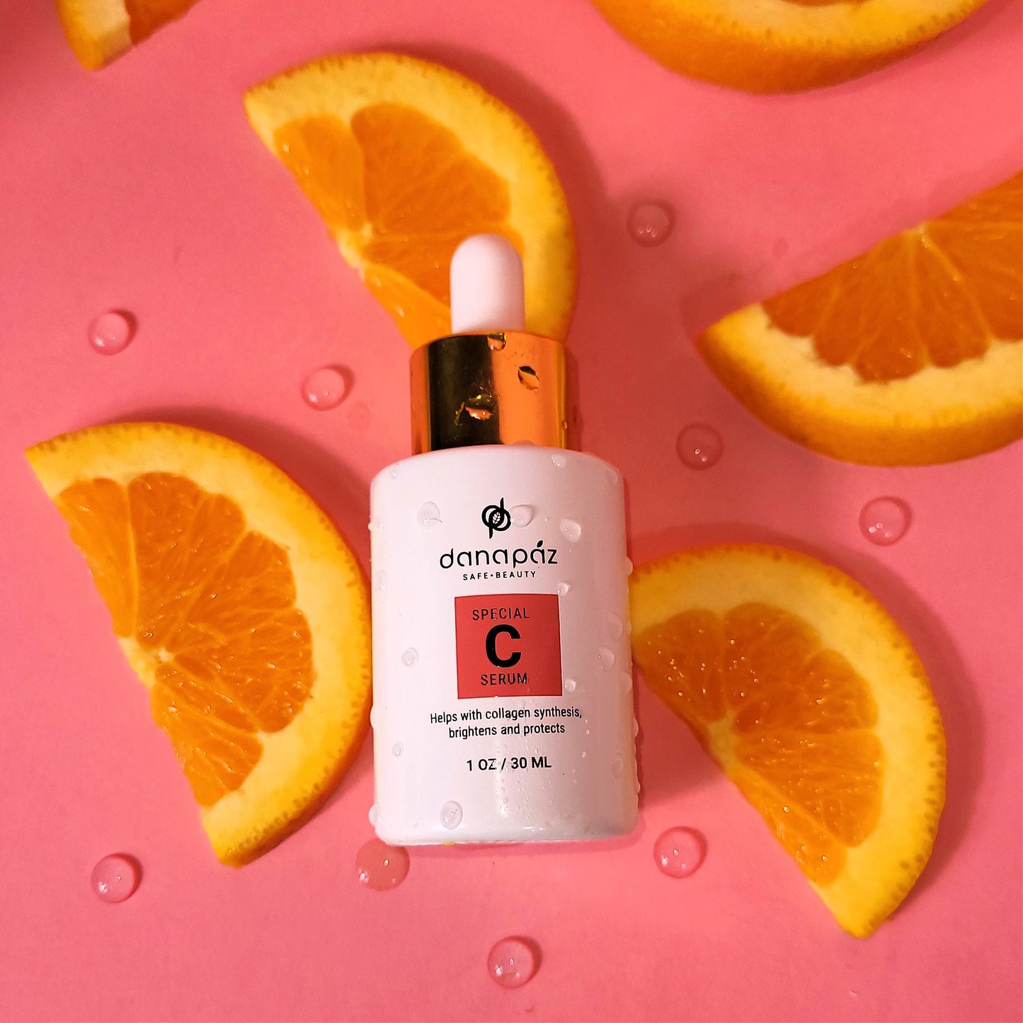 vitamin c serum for skin protection, antioxidant effect. It helps with hormonal imbalances, skin challenges, and stretch marks. Danapaz is a clean botanical based skincare line designed to address sensitive skin